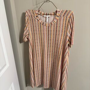 BCBG Women’s Stripped T Shirt Dress Size Medium